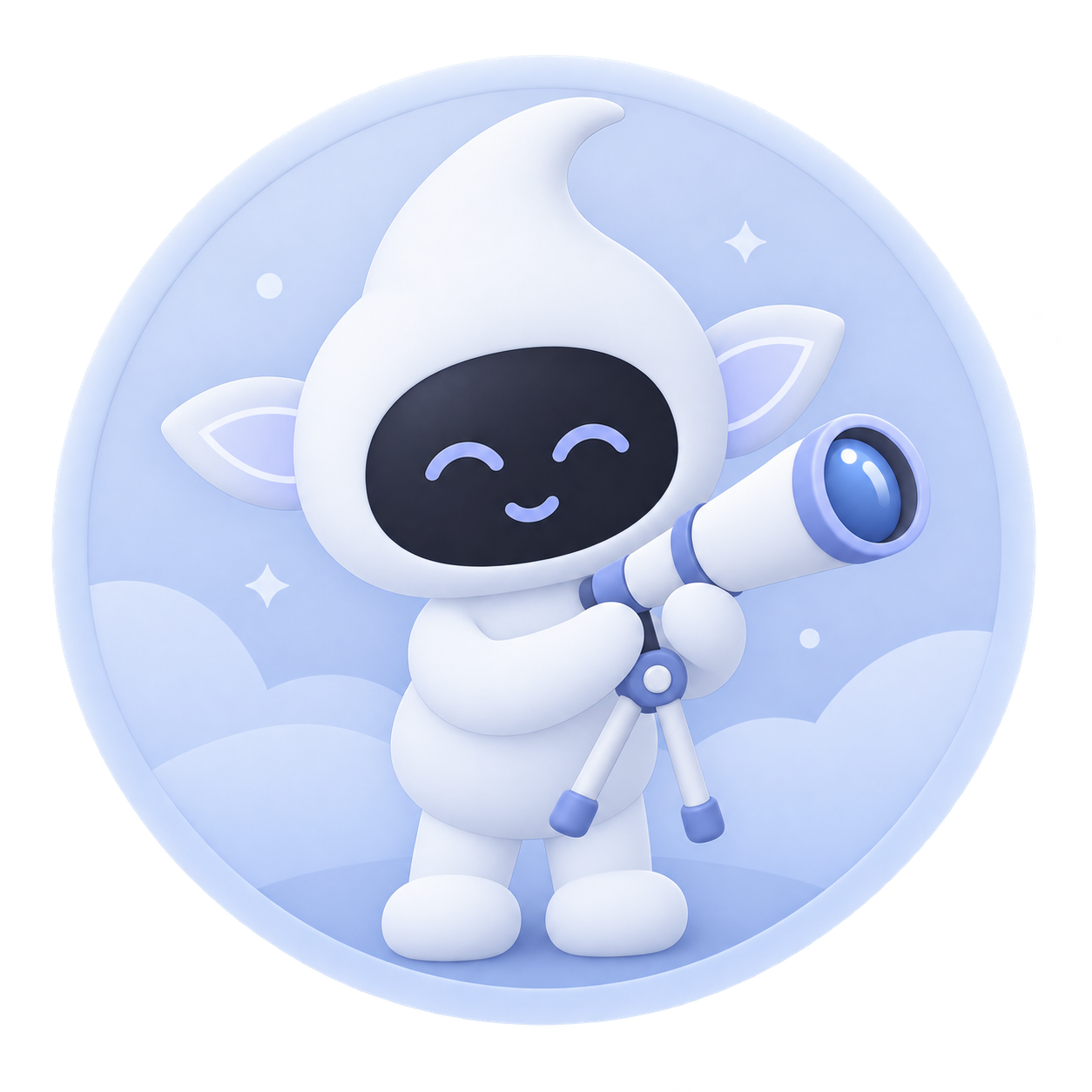 Explorer agent with a telescope
